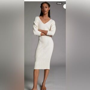 NWT Anthropologie size XSP Maris midi sweater dress